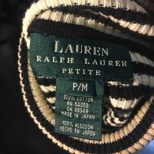 Ralph Lauren chic stripped turtleneck